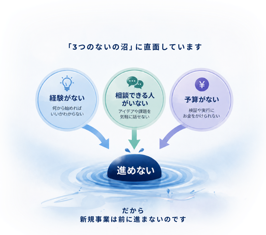 合同会社ヘキサゴンブリッジ-3つの内の沼-規事業　伴走　伴奏　支援