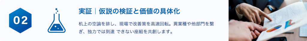 合同会社ヘキサゴンブリッジ-実証-仮説の検証と価値の具現化
